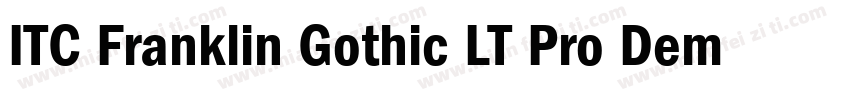 ITC Franklin Gothic LT Pro Demi字体转换